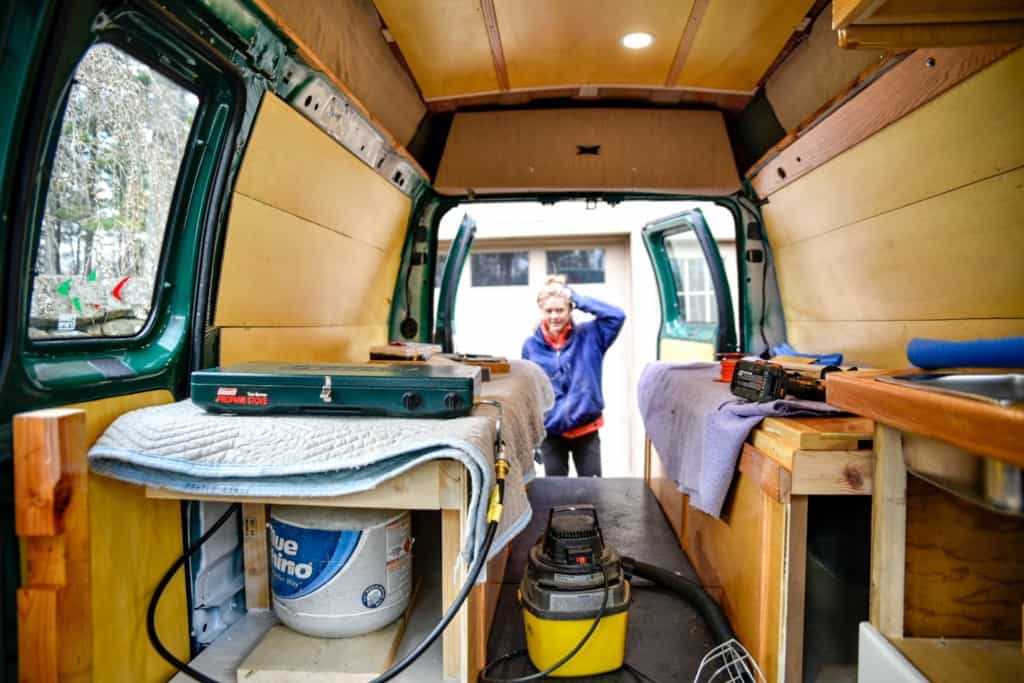 van built out ford e250