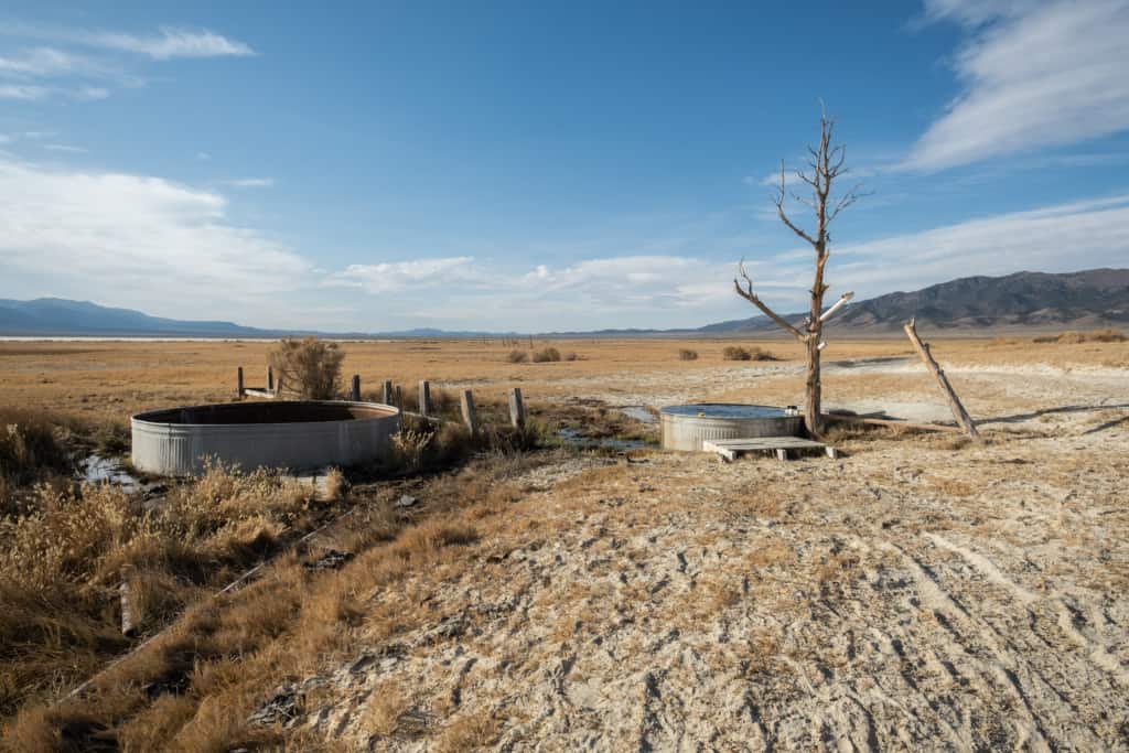 hot spring nevada weird van life experience