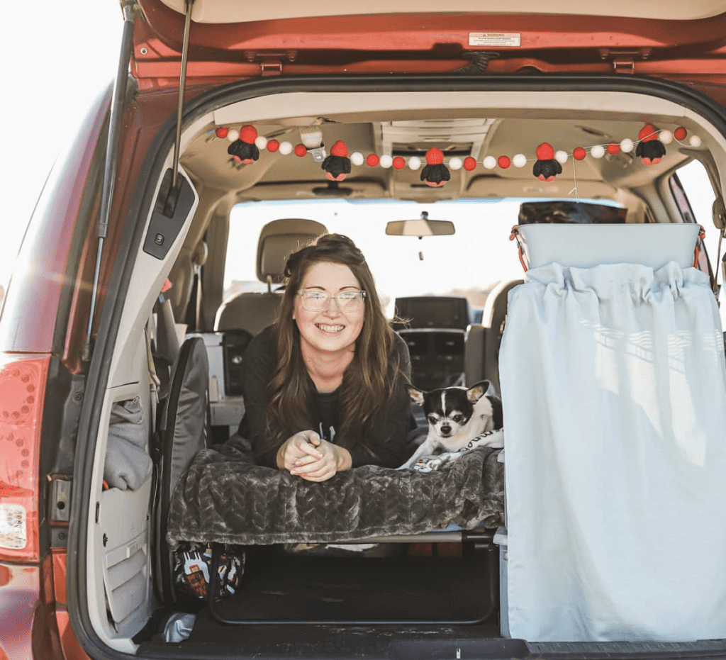 dodge grand caravan solo female van life