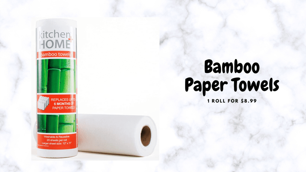 reusable bamboo paper towels