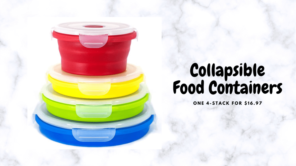 collapsible silicone food containers
