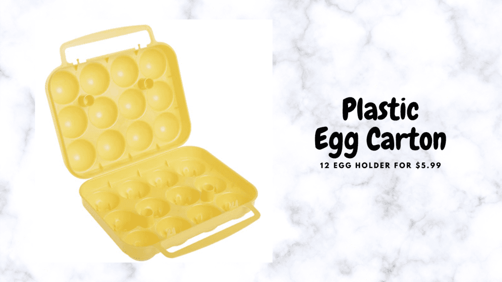 camping plastic egg carton