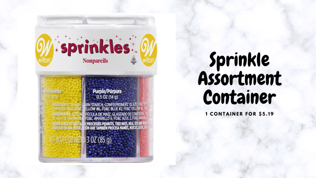 sprinkle assortment container