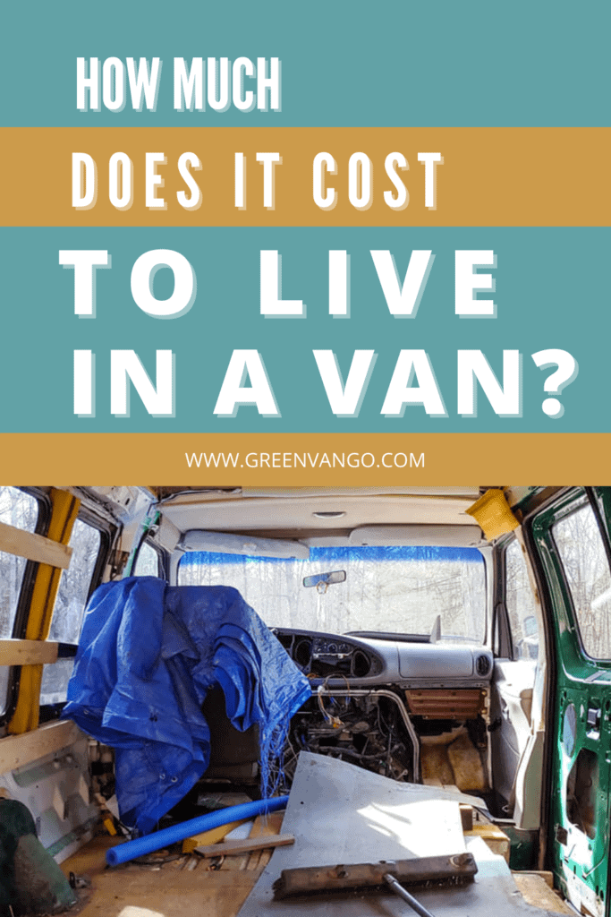 how much does it cost to live in a van pinterest
