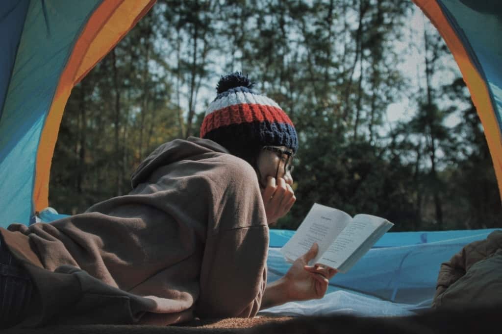 camping-tent-reading-inside