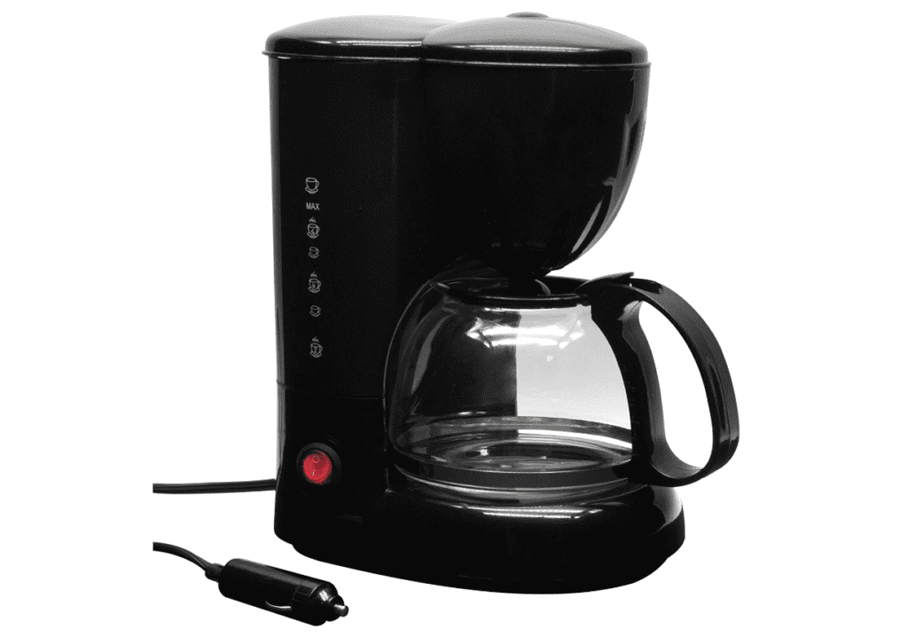 RoadPro 12-Volt Coffee Maker with Glass Carafe