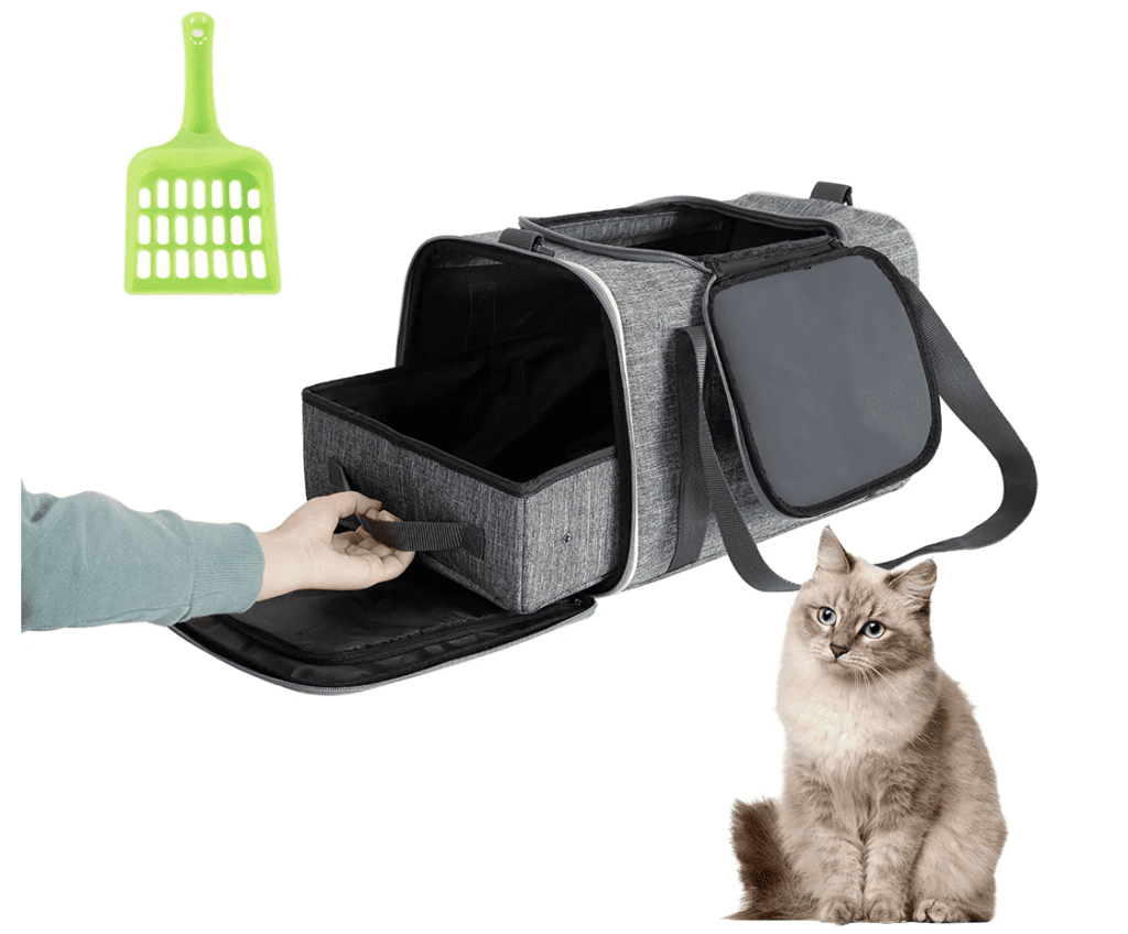 van-living-with-cat-Travel Portable Cat Litter Box