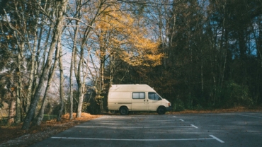 solo-van-in-empty-parking-lot