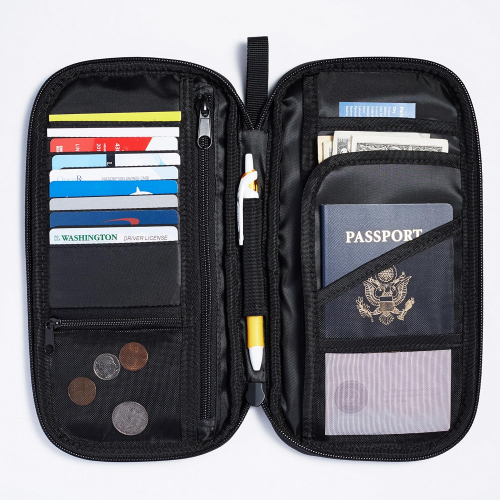 Amazon Basics RFID Travel Passport Wallet Organizer