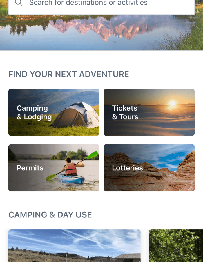 recreation.gov-vanlife-app
